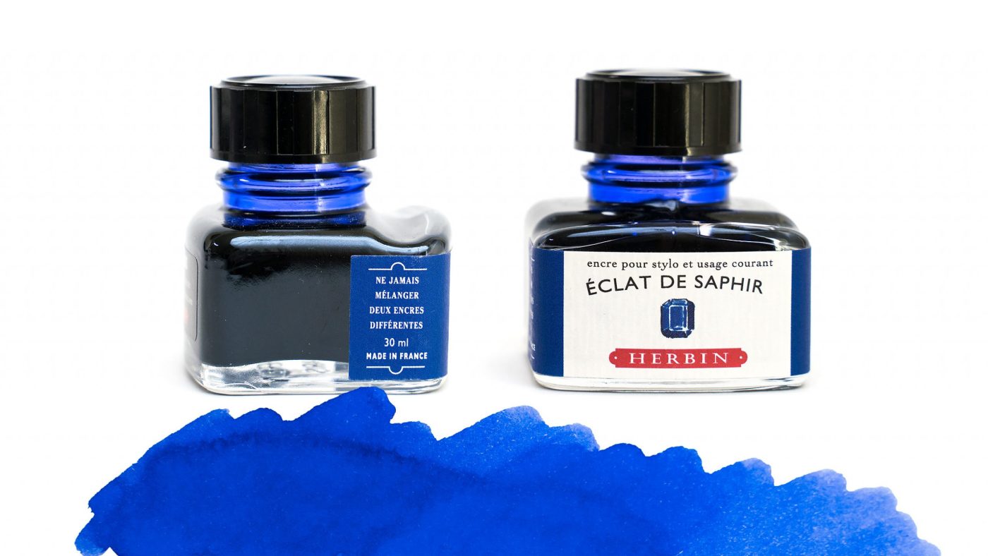 Herbin Eclad de Saphir bottle shape and color