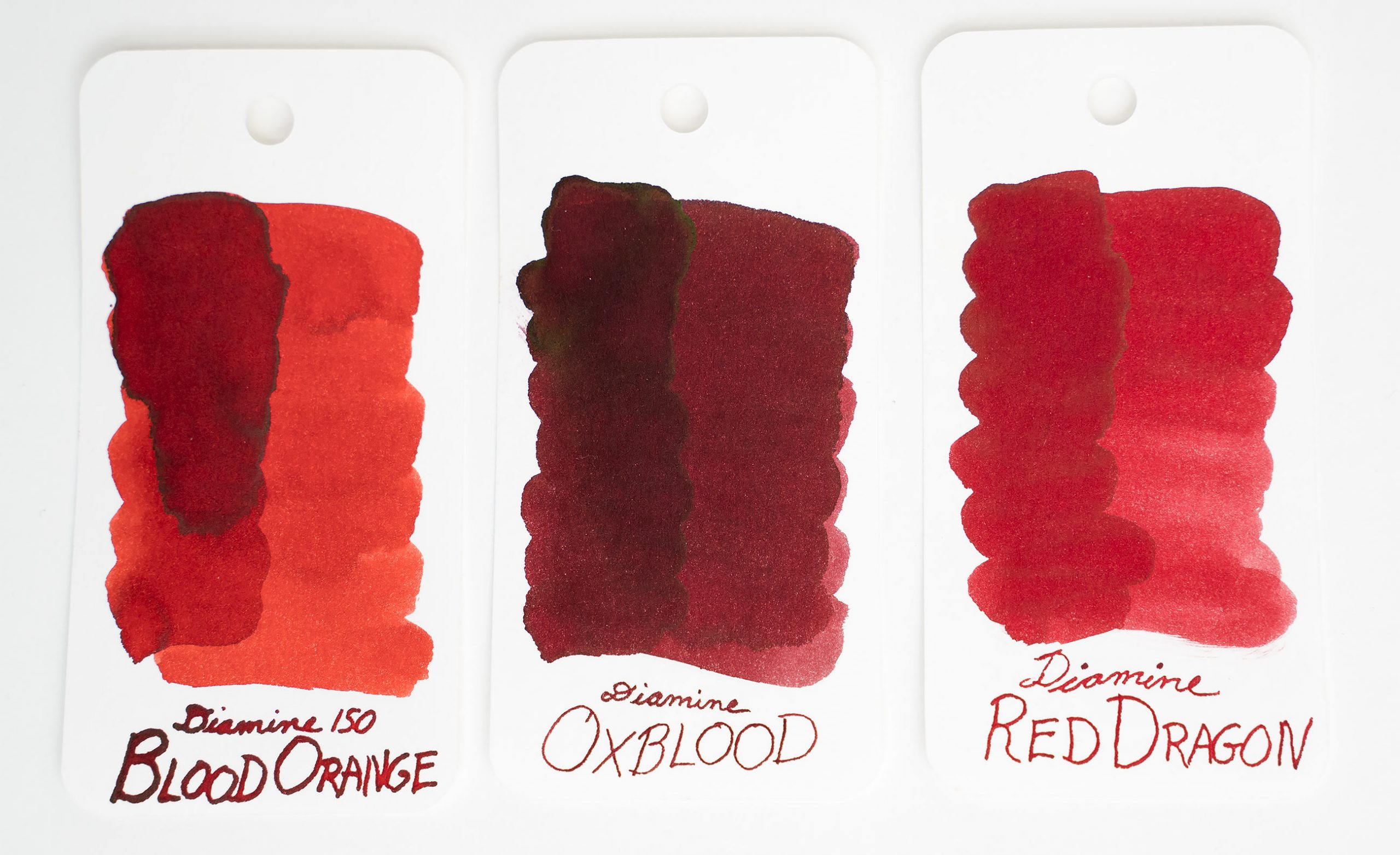 Recommend a red ink that shades from about Dragon's Blood to Oxblood ...